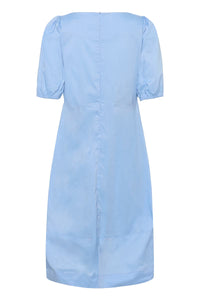 CULTURE Antoinette Short Sleeve Dress- Blue