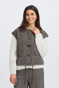 FRANSA Vea Vest - Brown