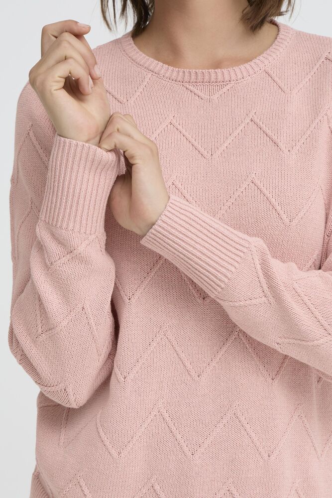 FRANSA Nanni Zig Zag Jumper - Pink