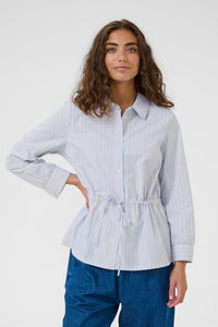 CULTURE Elia Striped Shirt - Blue
