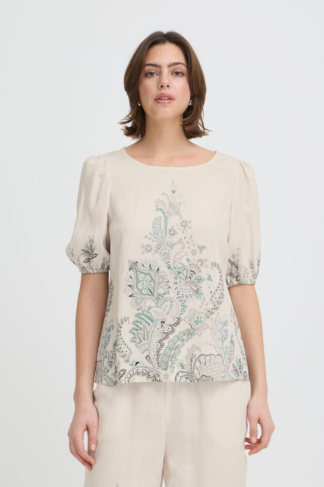 FRANSA Adara Blouse - Sage