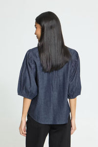 ICHI Borgie Shirt - Dark Denim