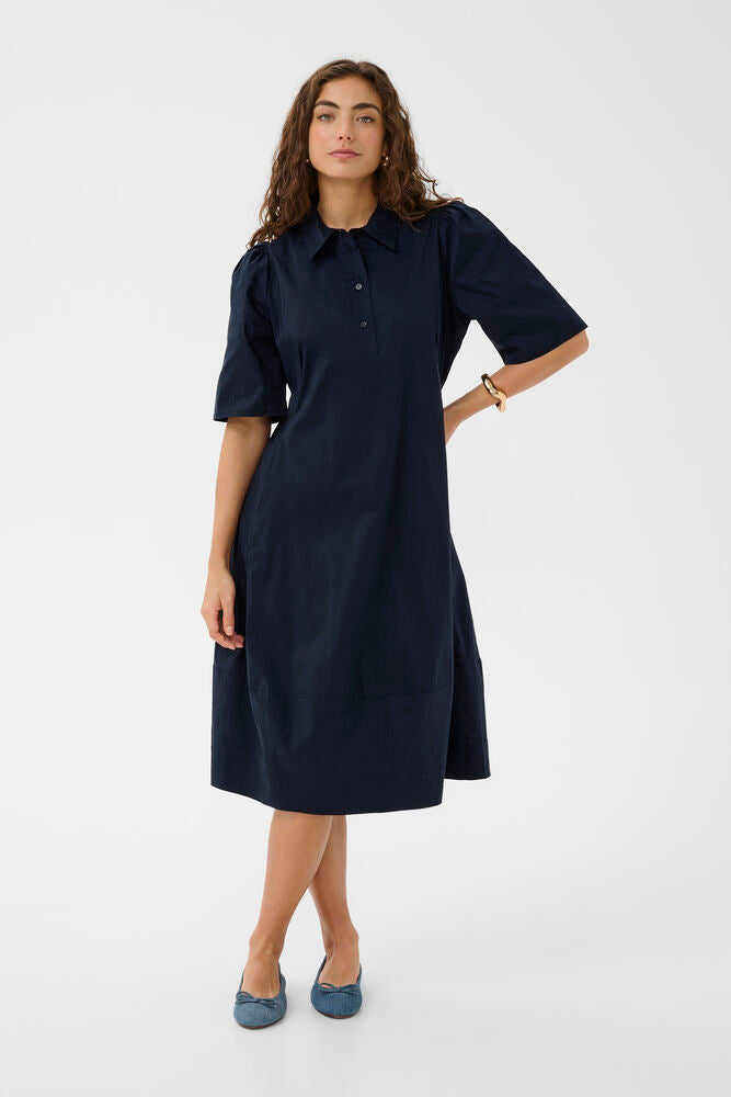 CULTURE Malue Antoinett Dress - Navy