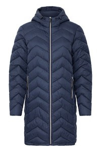 FRANSA Bapadding Quilted Jacket - Navy
