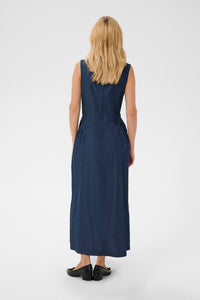 CULTURE Mone Michelle Long Dress - Dark Denim
