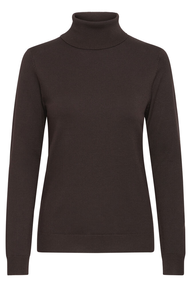 ICHI Luls Turtleneck Jumper - Brown