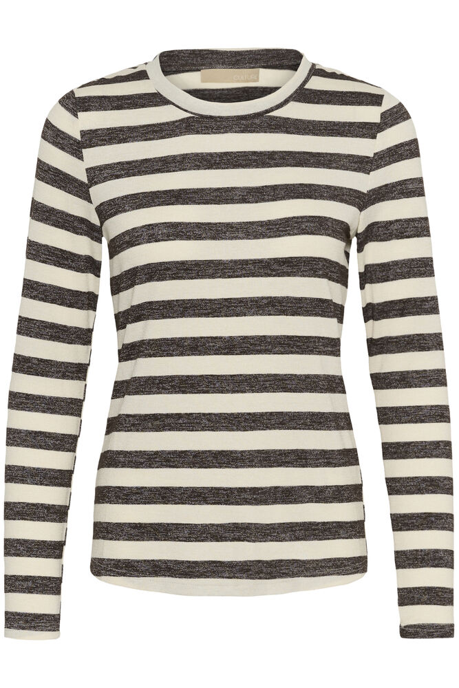 CULTURE Cat Alexandra Striped Top - Brown