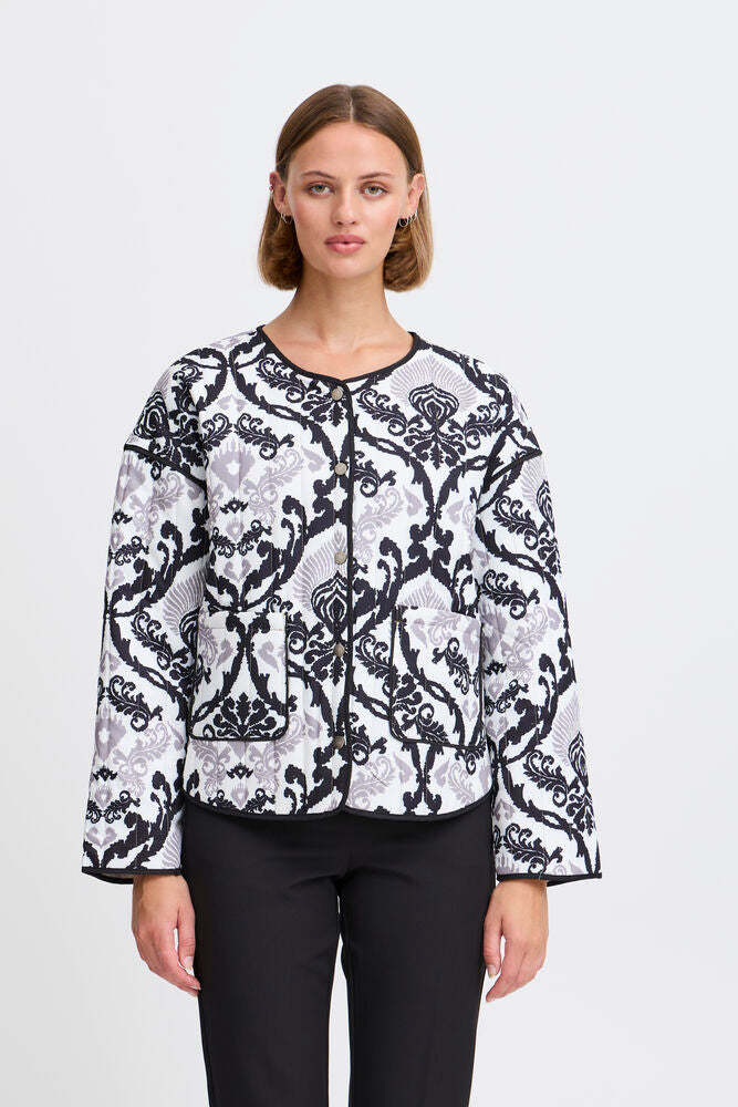 ICHI Malini Jacket - Black Print