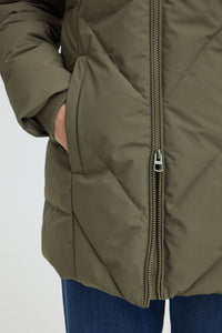 FRANSA Maise Puffer Jacket - Green