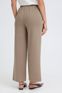FRANSA Aurora Wide Leg Trousers - Brown