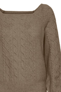 ICHI Liyanna Jumper - Taupe