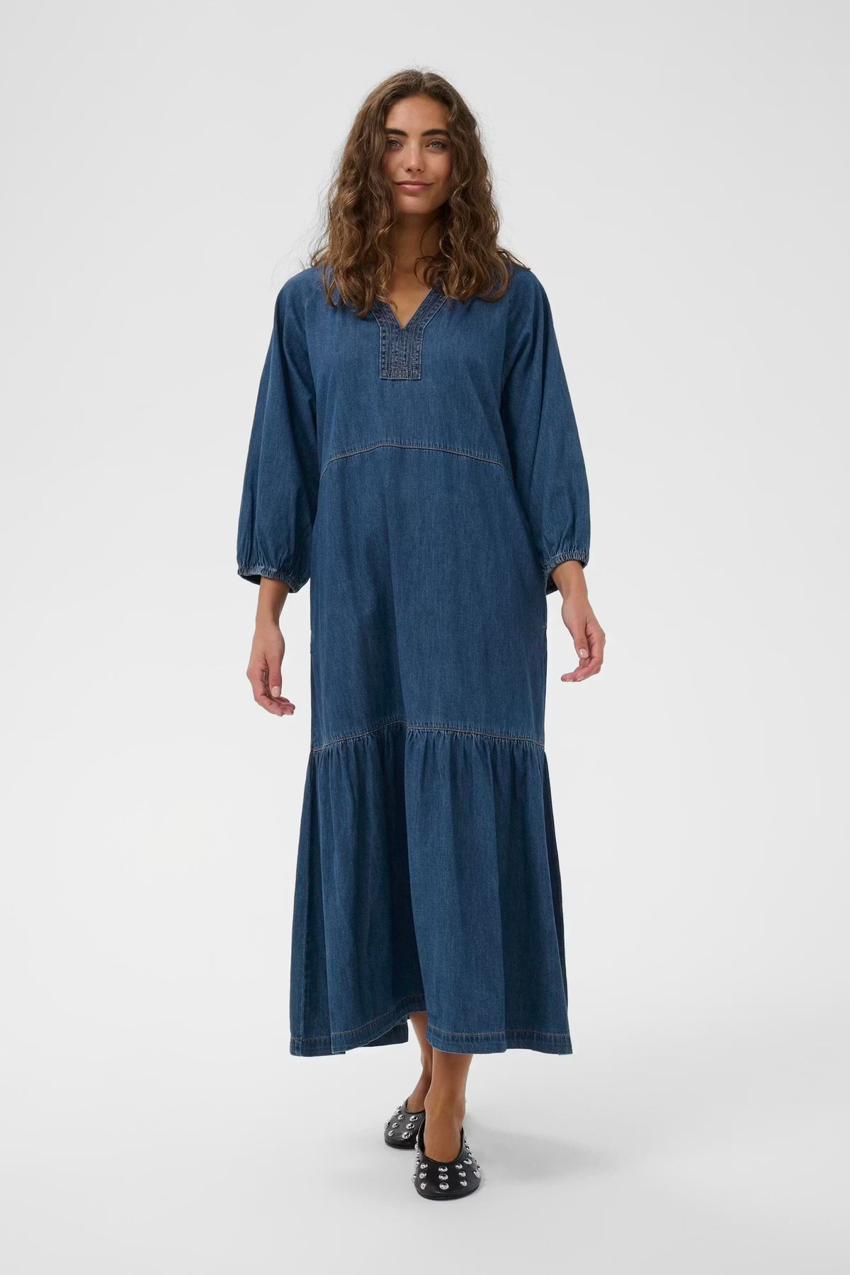 CULTURE Lava Arpa Long Denim Dress