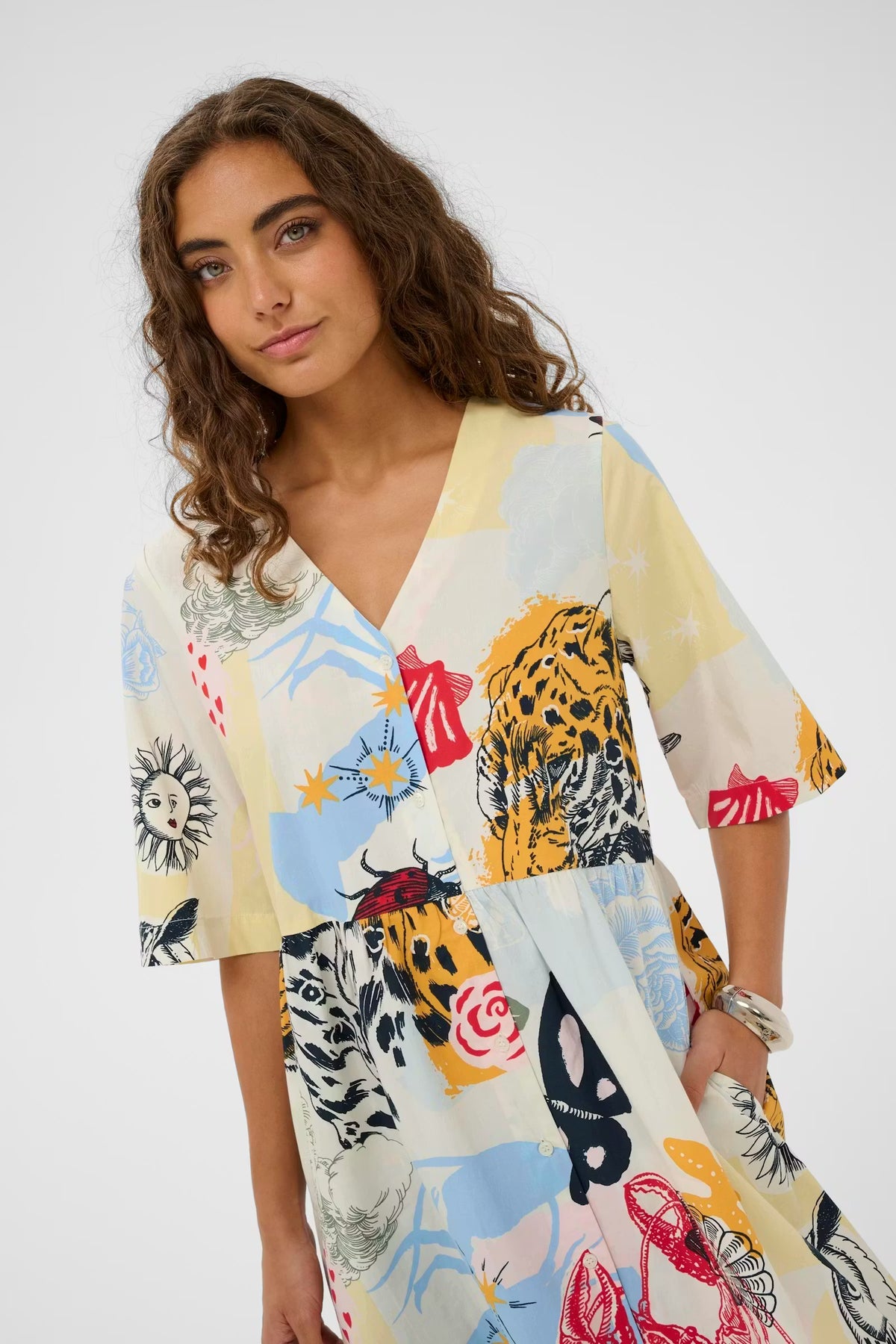 CULTURE Ashmo All-Over Print Dress