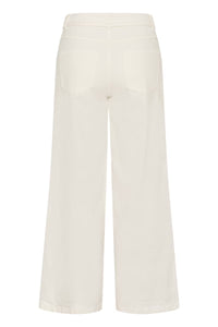 CULTURE Tali Ami Wide Leg Jeans - White