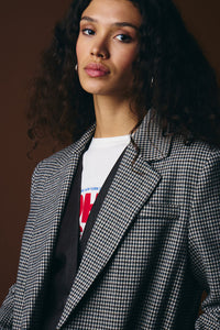 ICHI Lubana Blazer - Grey Check