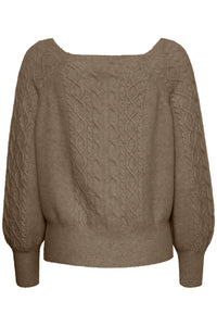 ICHI Liyanna Jumper - Taupe