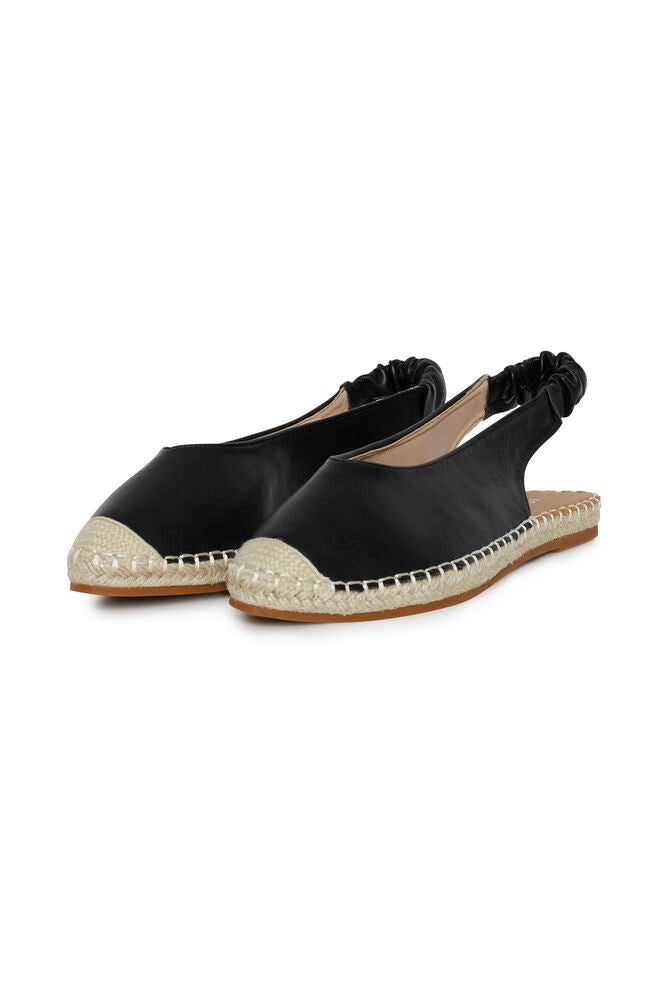 ICHI Famar Slingback Espadrilles - Black