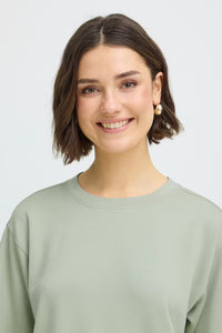 FRANSA Aurora Half Sleeve Sweatshirt - Sage
