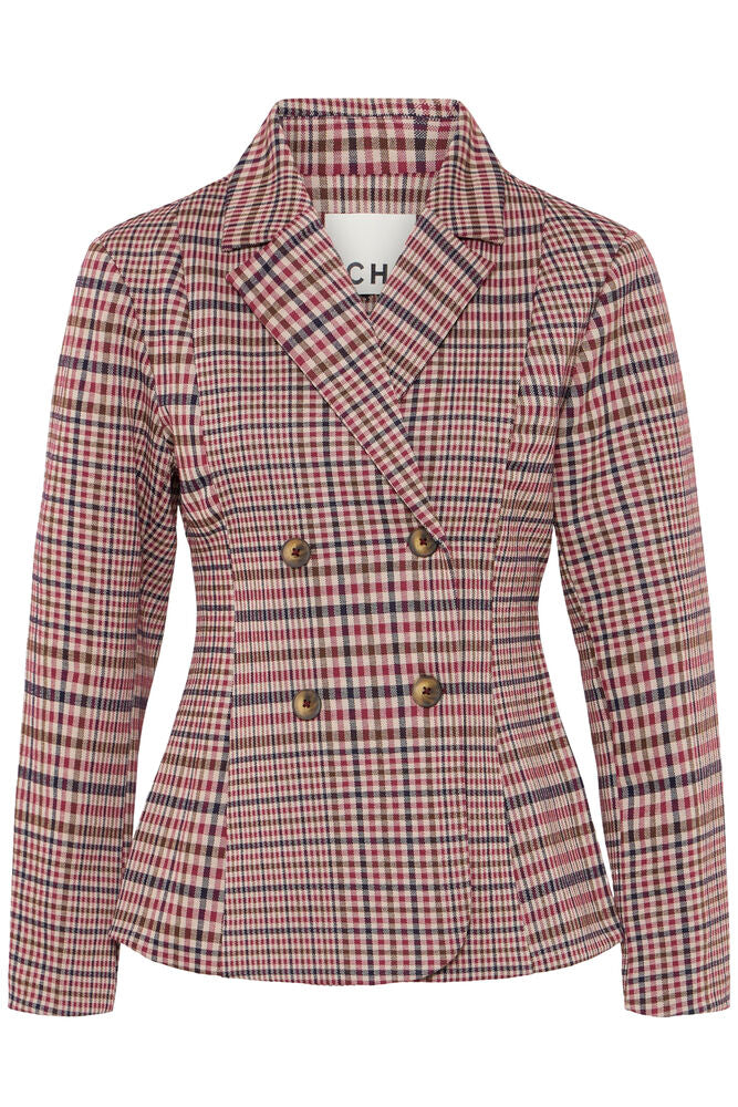 ICHI Kate Checkit Blazer - Check