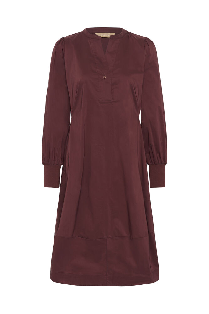 CULTURE Antoinette Rib Dress- Chocolate Truffle