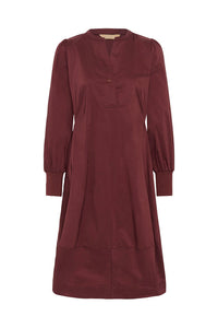 CULTURE Antoinette Rib Dress- Chocolate Truffle