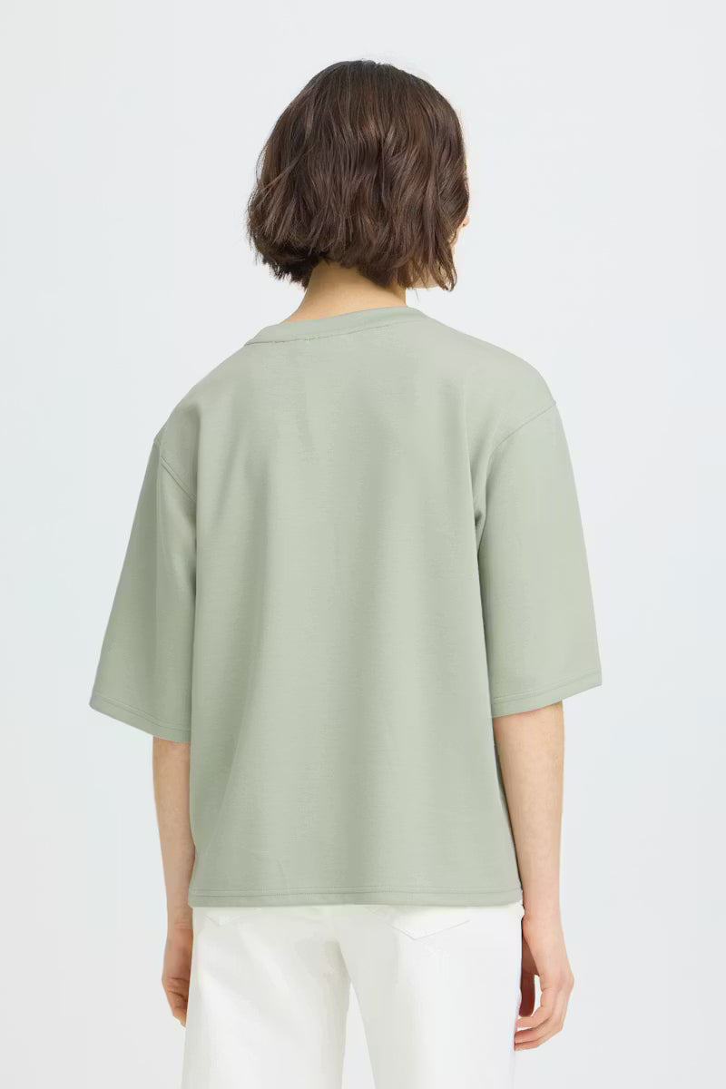 FRANSA Aurora Half Sleeve Sweatshirt - Sage