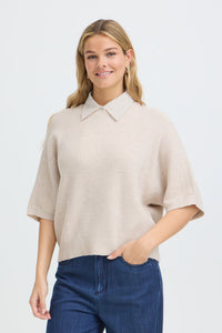 FRANSA Mariana Shirt Collar Insert - White