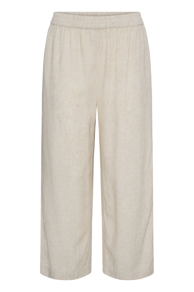 FRANSA Jett Wide Leg Culotte Pants - Stone