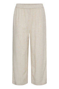FRANSA Jett Wide Leg Culotte Pants - Stone