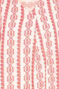 FRANSA Sophia Blouse - Coral Print