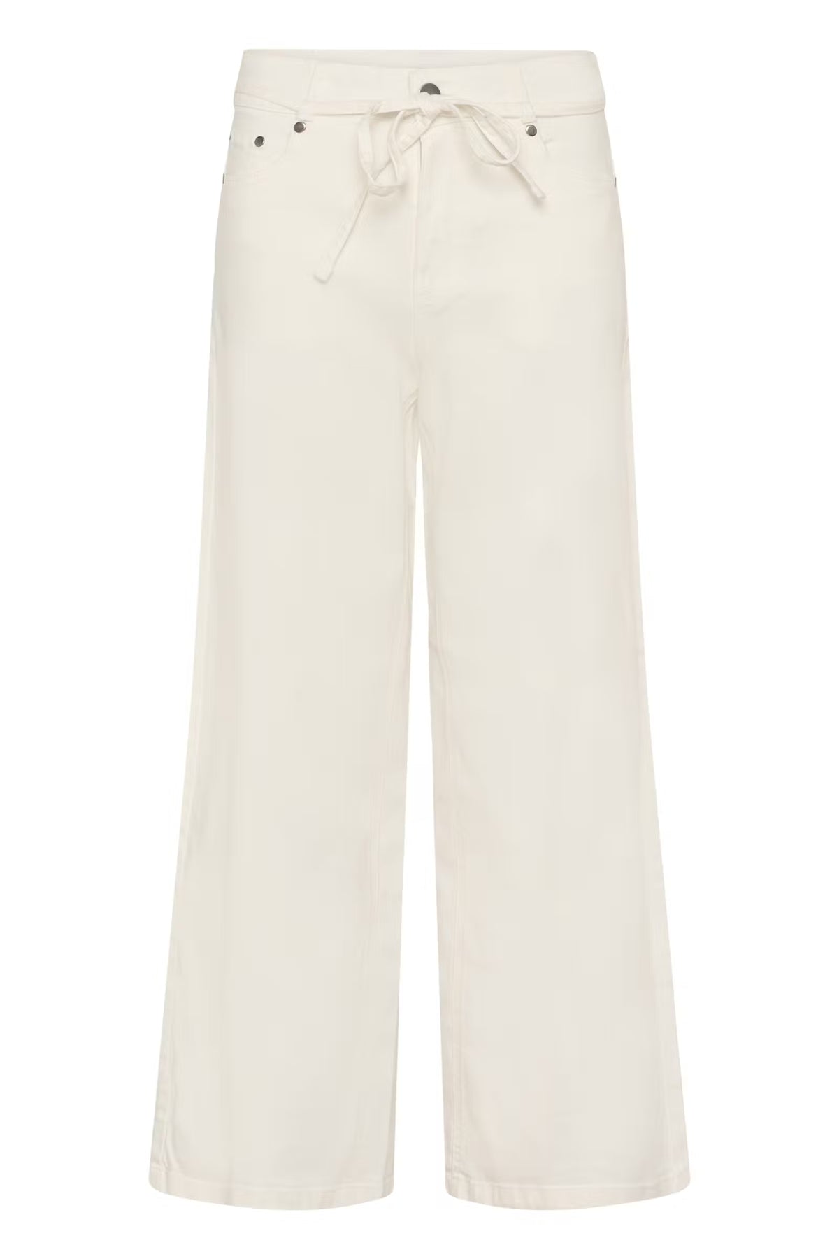 CULTURE Tali Ami Wide Leg Jeans - White