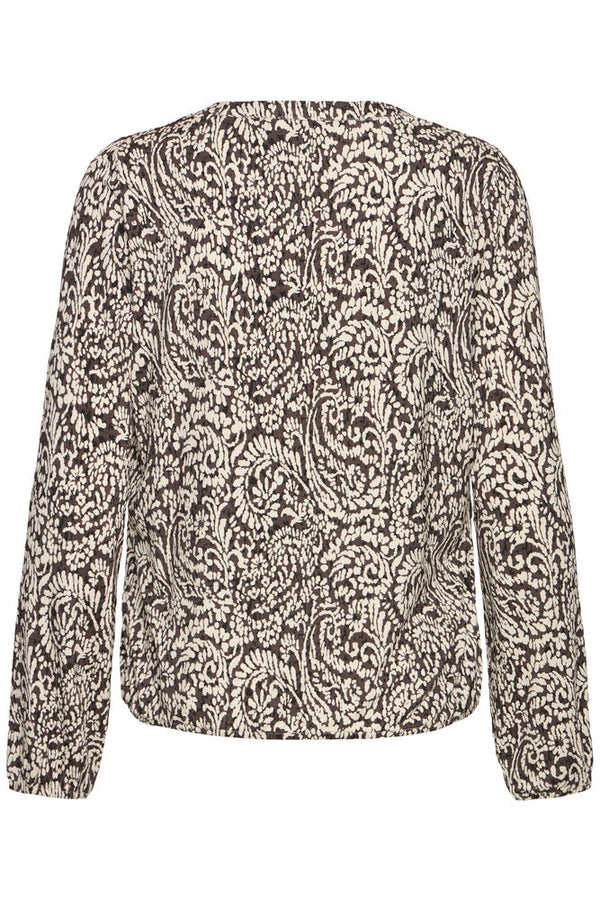 FRANSA Amy Blouse - Chocolate Print
