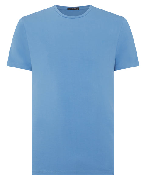 REMUS UOMO : Casual T-Shirt - Sky Blue