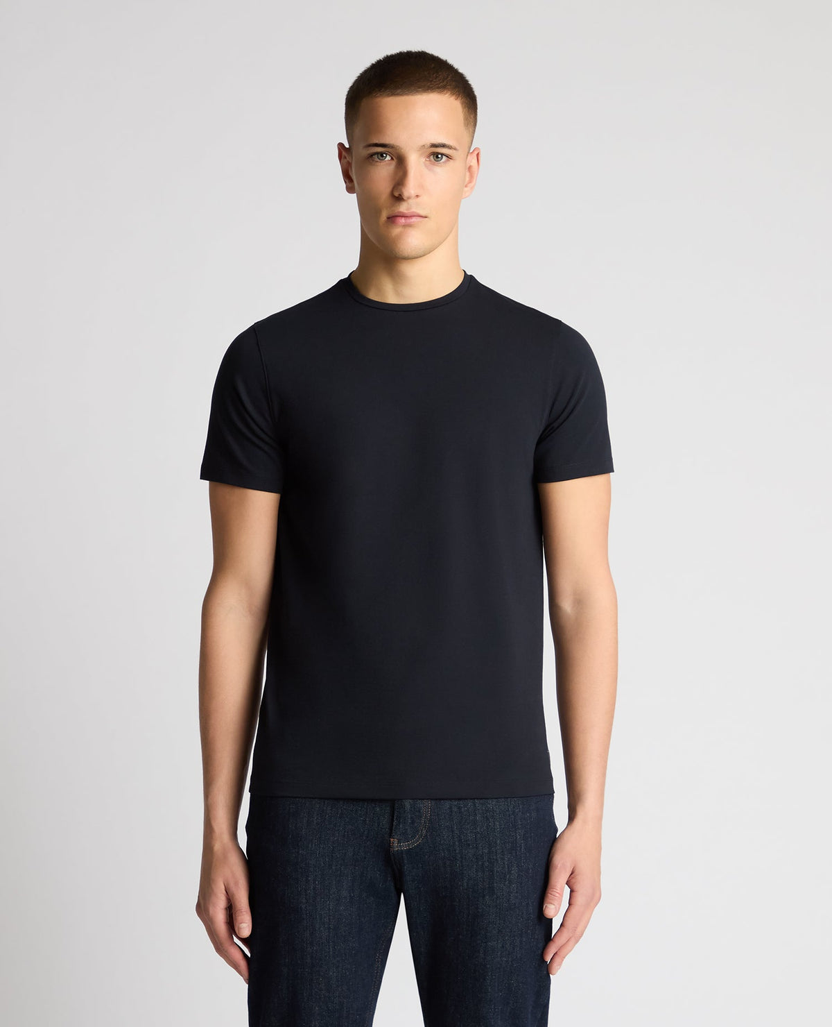 REMUS UOMO Men's Cotton Casual T-Shirt - Navy