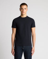 REMUS UOMO Men's Cotton Casual T-Shirt - Navy
