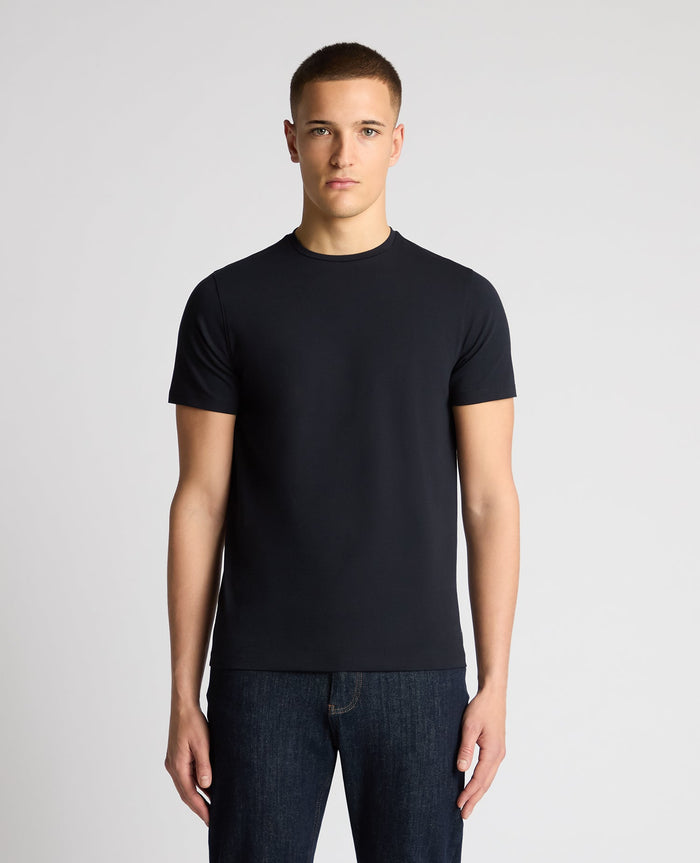 REMUS UOMO Men's Cotton Casual T-Shirt - Navy