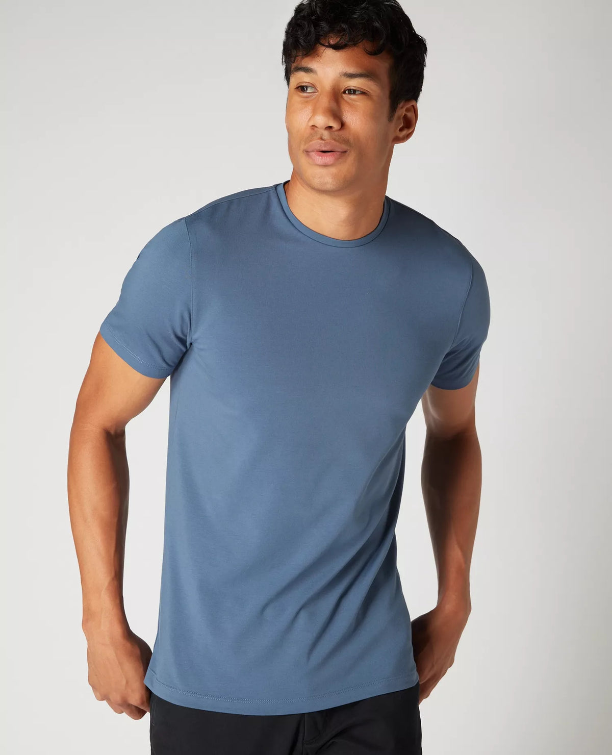 REMUS UOMO Men's Cotton SS Casual T-Shirt - Blue