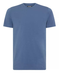 REMUS UOMO Men's Cotton SS Casual T-Shirt - Blue