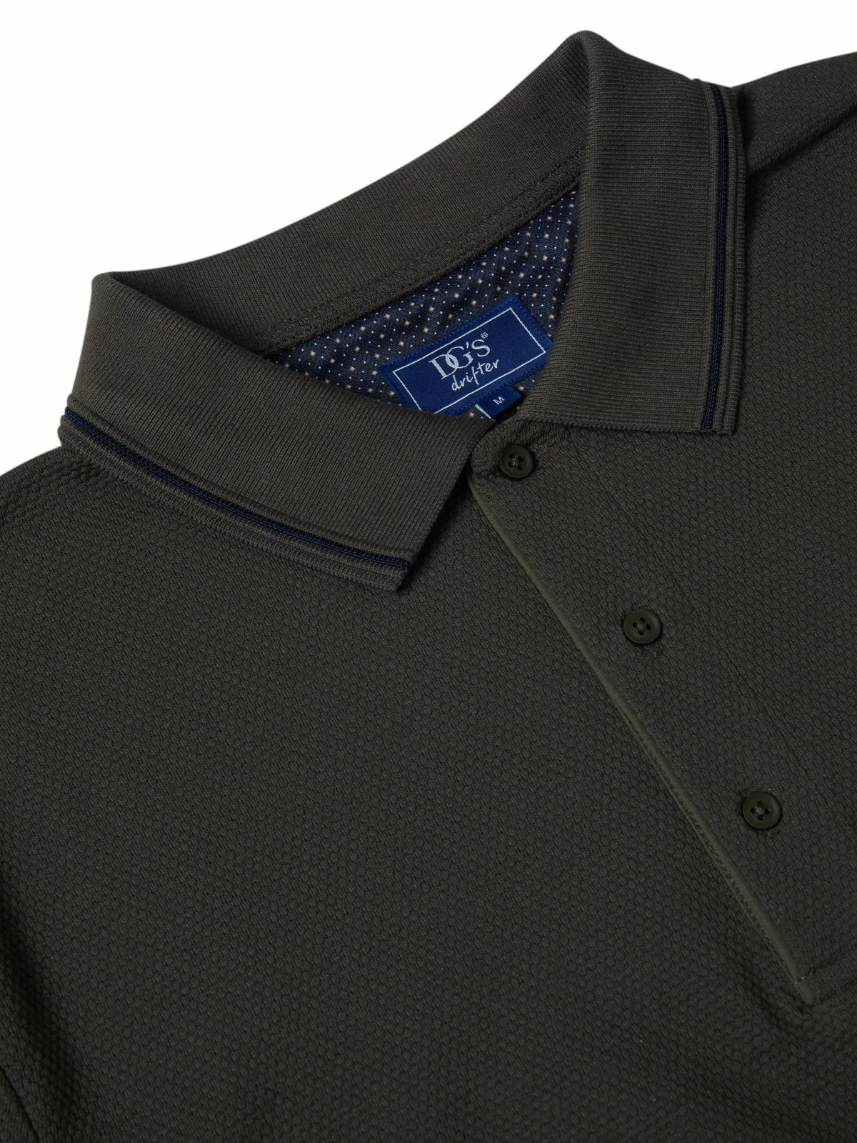 DG'S DRIFTER Long Sleeve Casual Polo Shirt - Brown