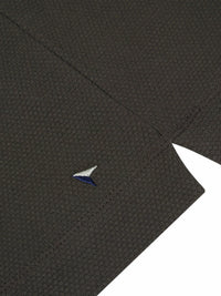 DG'S DRIFTER Long Sleeve Casual Polo Shirt - Brown