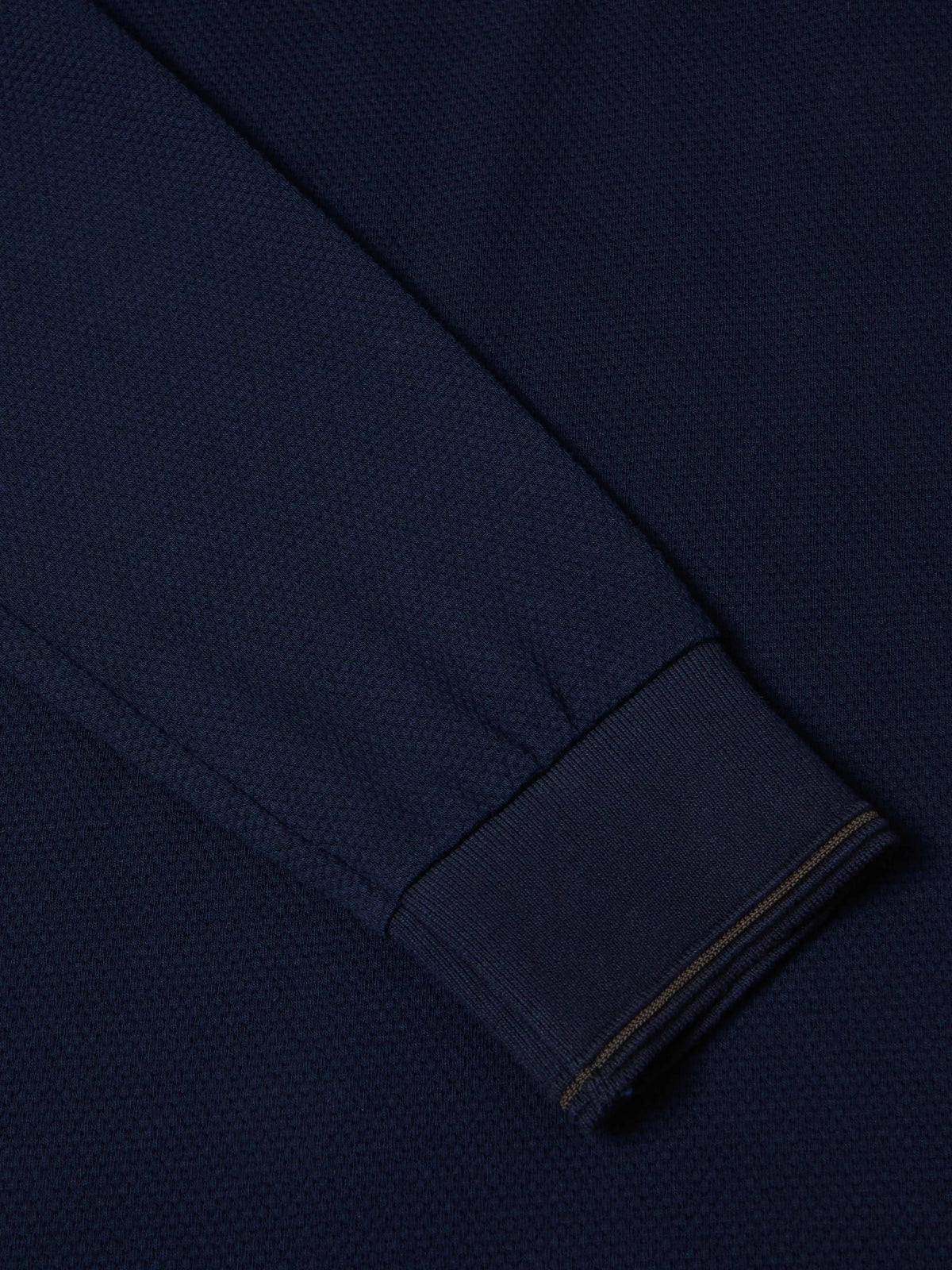 DG'S DRIFTER Long Sleeve Casual Polo Shirt - Navy