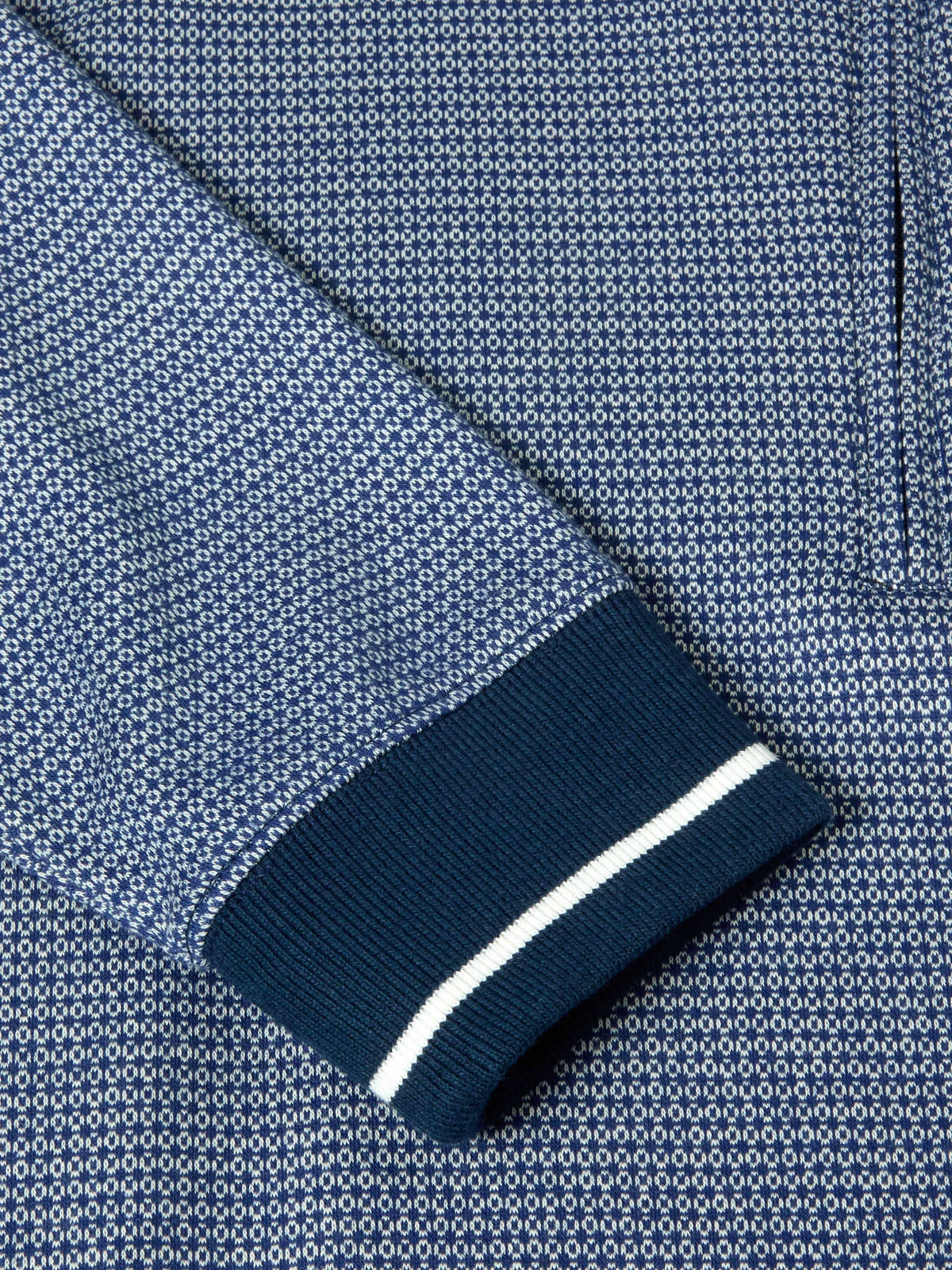 DG'S DRIFTER Textured Half Zip Sweater - Navy