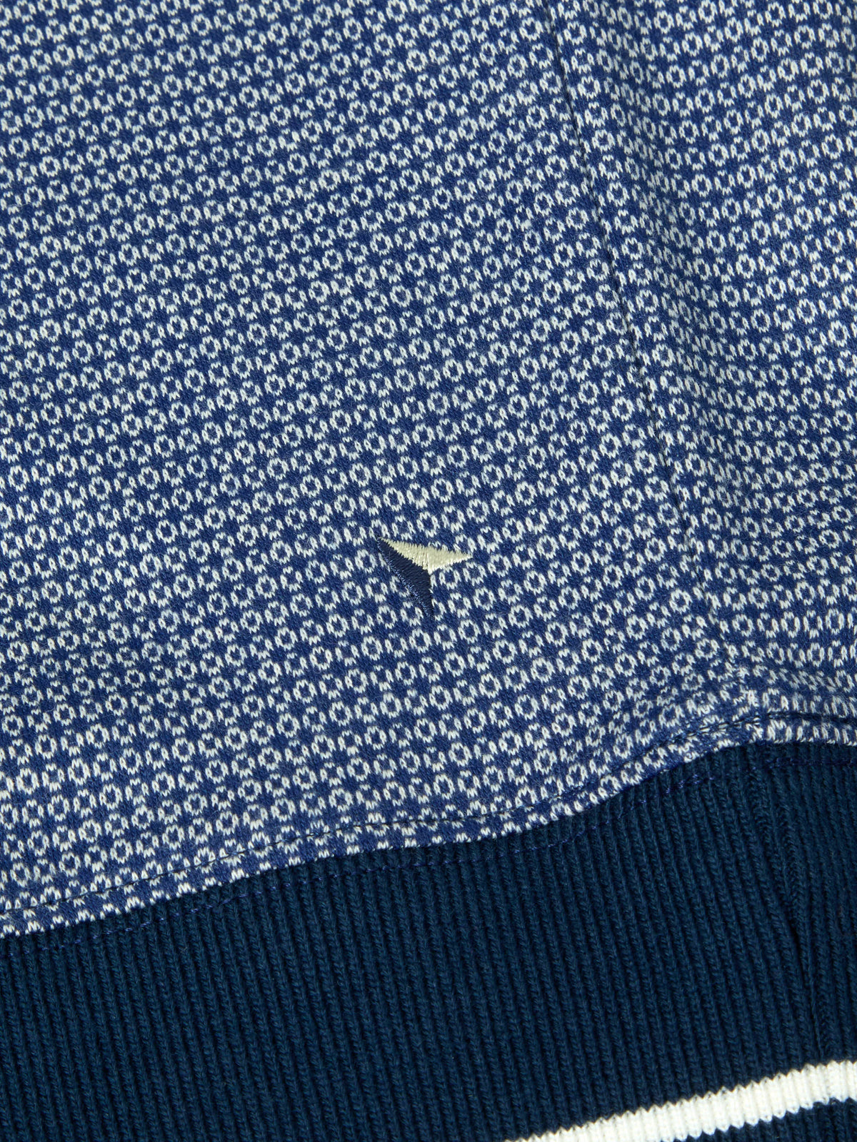 DG'S DRIFTER Textured Half Zip Sweater - Navy