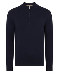 REMUS UOMO Men's Half Zip Sweater - Navy