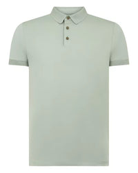 REMUS UOMO Men's 3 Button Polo - Light Green