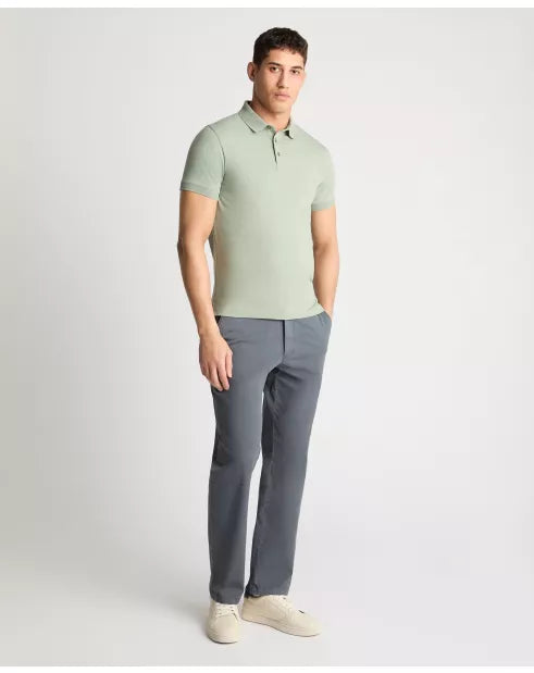 REMUS UOMO Men's 3 Button Polo - Light Green