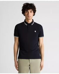 REMUS UOMO Short Sleeved Polo Shirt - Navy
