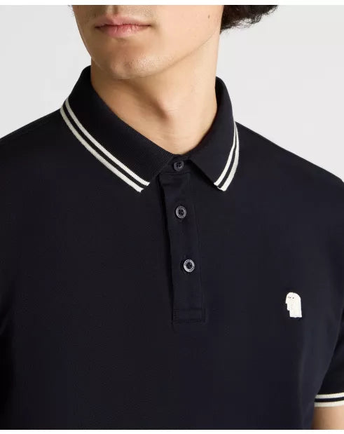 REMUS UOMO Short Sleeved Polo Shirt - Navy