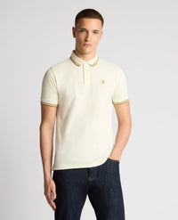 REMUS UOMO Short Sleeved Polo Shirt - Cream