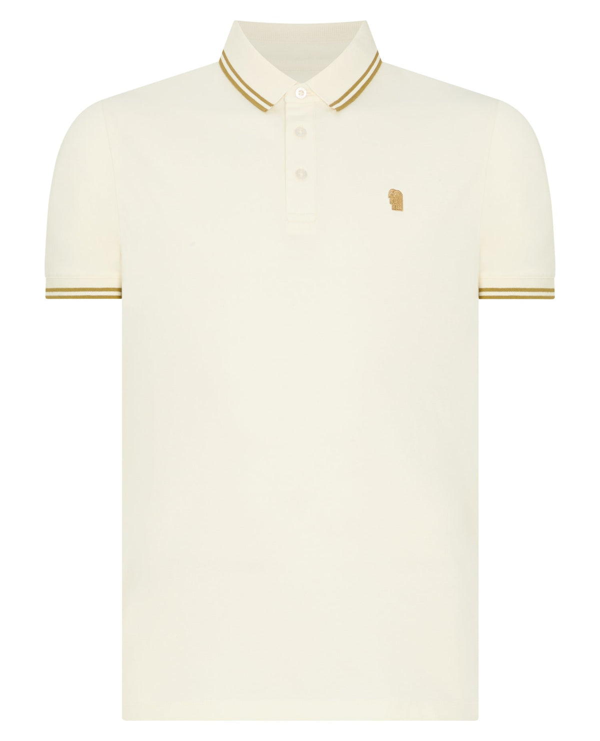 REMUS UOMO Short Sleeved Polo Shirt - Cream